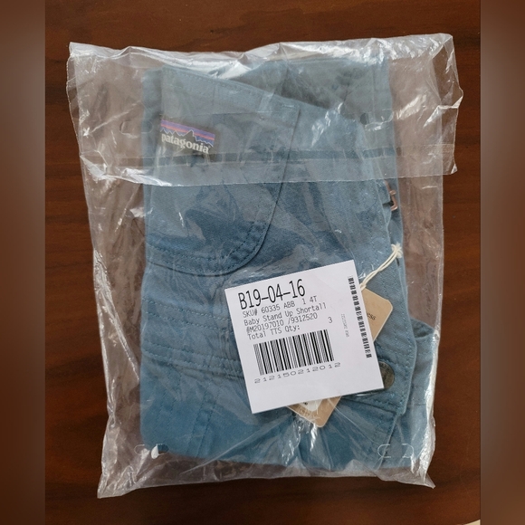 Patagonia 4T Abalone Blue Shortalls - Picture 2 of 2